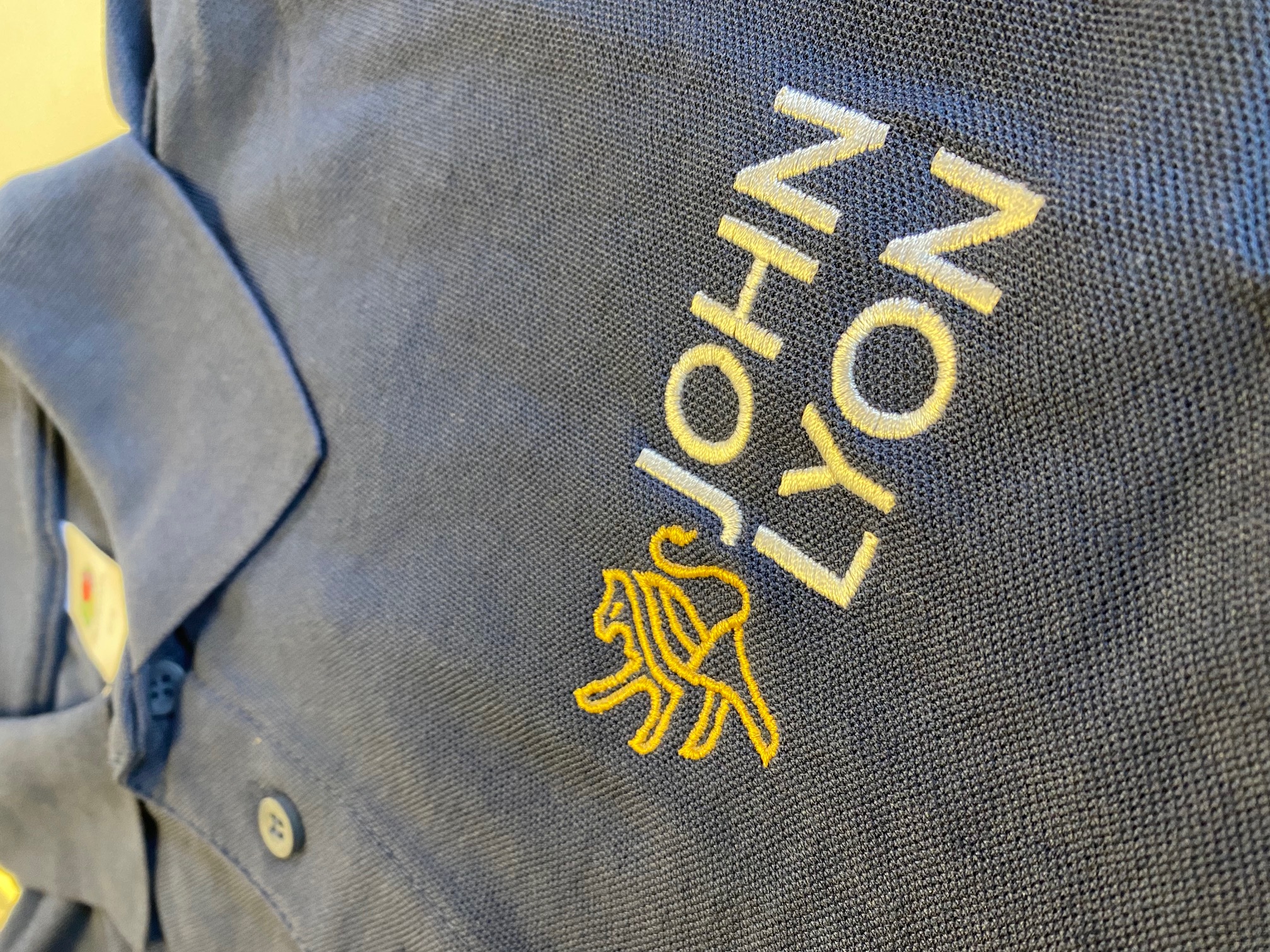 embroidered polo shirt