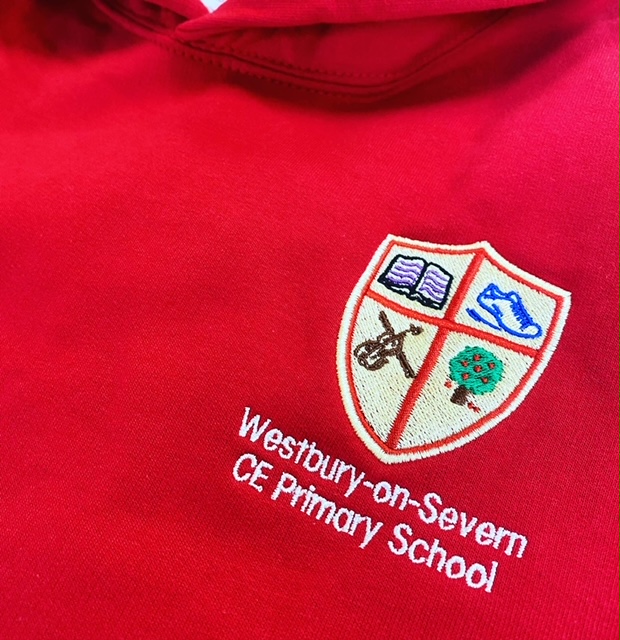 embroidered school crest