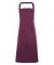 Aubergine Premier Bib Apron with Pocket Poly/Cotton (PR154)