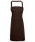 Brown Premier Bib Apron with Pocket Poly/Cotton (PR154)