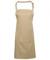Khaki Premier Bib Apron with Pocket Poly/Cotton (PR154)