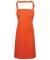 Orange Premier Bib Apron with Pocket Poly/Cotton (PR154)