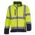 Yellow & Navy Yoko Hi-vis Softshell Jacket (YK040)
