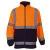 Orange & Navy Yoko Hi-vis Heavyweight Fleece Jacket (YK042)