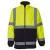 Yellow & Navy Yoko Hi-vis Heavyweight Fleece Jacket (YK042)