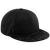 Black Geometric Graphic Peak Snapback (BC881)