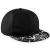Black Mineral Graphic Peak Snapback (BC881)
