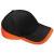 Black / Orange Teamwear Competition Cap (BC171)