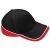 Black / White / Red Teamwear Competition Cap (BC171)