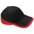 Black / Red Teamwear Competition Cap (BC171)