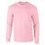 Light Pink Gildan Ultra Cotton Long Sleeve T-Shirt (GD014)