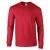 Red Gildan Ultra Cotton Long Sleeve T-Shirt (GD014)