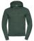 Bottle Green Russell Authentic Hooded Sweatshirt (J265M)