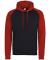 Jet Black/Fire Red AWD Baseball Hoodie (JH009)