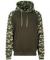 Solid Green/Green Camo AWD Baseball Hoodie (JH009)