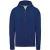 Ocean Blue Heather Kariban Organic Zipped Hoodie (KB484)