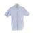 Light Blue Kustom Kit Short Sleeve Tailored Premium Oxford Shirt (KK187)
