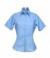 Light Blue Kustom Kit Short Sleeve Business Blouse (KK742)