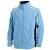 Sky/ White/ Navy Finden & Hales Piped Microfleece Jacket (LV550)