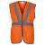 Orange Hi Viz Premier Railway Pull-Apart Waistcoat (HVW118)