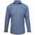 Indigo Denim Premier Poplin Cross Dye Roll Sleeve Shirt (PR217)
