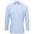 Light Blue / White Premier Microcheck Long Sleeve Cotton Shirt (PR220)