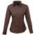 Brown Premier Long Sleeve Women's Poplin Blouse (PR300)