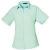 Aqua Premier Short Sleeve Women's Poplin Blouse (PR302)