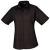 Black Premier Short Sleeve Women's Poplin Blouse (PR302)
