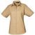 Khaki Premier Short Sleeve Women's Poplin Blouse (PR302)