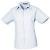 Light Blue Premier Short Sleeve Women's Poplin Blouse (PR302)