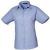 Mid Blue Premier Short Sleeve Women's Poplin Blouse (PR302)
