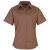 Mocha Premier Short Sleeve Women's Poplin Blouse (PR302)