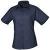 Navy Premier Short Sleeve Women's Poplin Blouse (PR302)