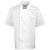 White Studded Short Sleeve Chef's Jacket (PR664)
