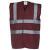 Maroon Yoko Hi-Vis 2 Band and Braces Waistcoat (YK001)