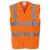 Orange Yoko Hi-Vis 2 Band and Braces Waistcoat (YK001)
