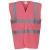 Pink Yoko Hi-Vis 2 Band and Braces Waistcoat (YK001)