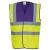 Purple & Yellow Yoko Hi-Vis 2 Band and Braces Waistcoat (YK001)