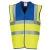 Royal Blue & Yellow Yoko Hi-Vis 2 Band and Braces Waistcoat (YK001)
