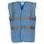 Sky Blue Yoko Hi-Vis 2 Band and Braces Waistcoat (YK001)