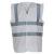 White Yoko Hi-Vis 2 Band and Braces Waistcoat (YK001)