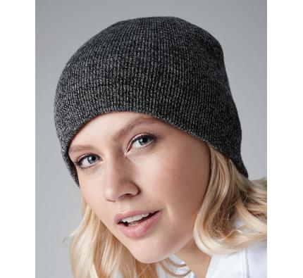 Two-tone pull-on beanie (BC044)