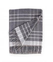 Touch of Cashmere Blanket - Dark Grey and White