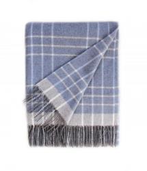 Touch of Cashmere Blanket - Light Blue and Grey